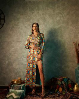 Big Square & Small Square Blazer Maxi Dress