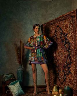 Big Tile Short Kaftan