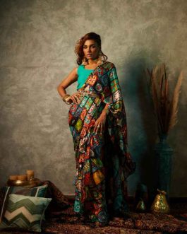 Big Tile Printed Saree