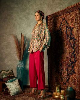 Small Square Oversized Flare Shirt