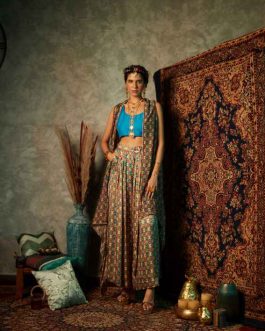 Small Square D Ring Flared Palazzos