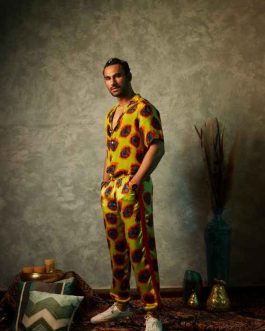 Lime Blotch Printed Shirt