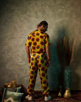 Lime Blotch Printed Shirt