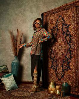 Big Square Black Collar Shirt