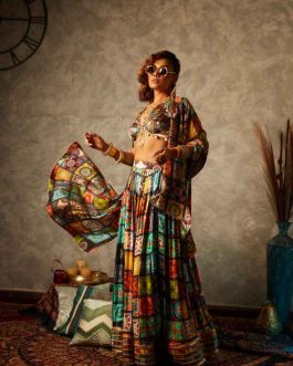 Big Tile Printed Lehenga